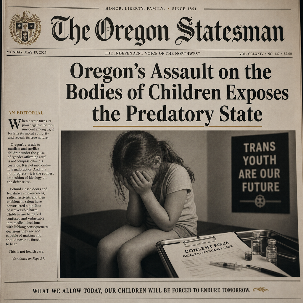 Oregon's Assault on the Bodies of Children Exposes the Predatory State