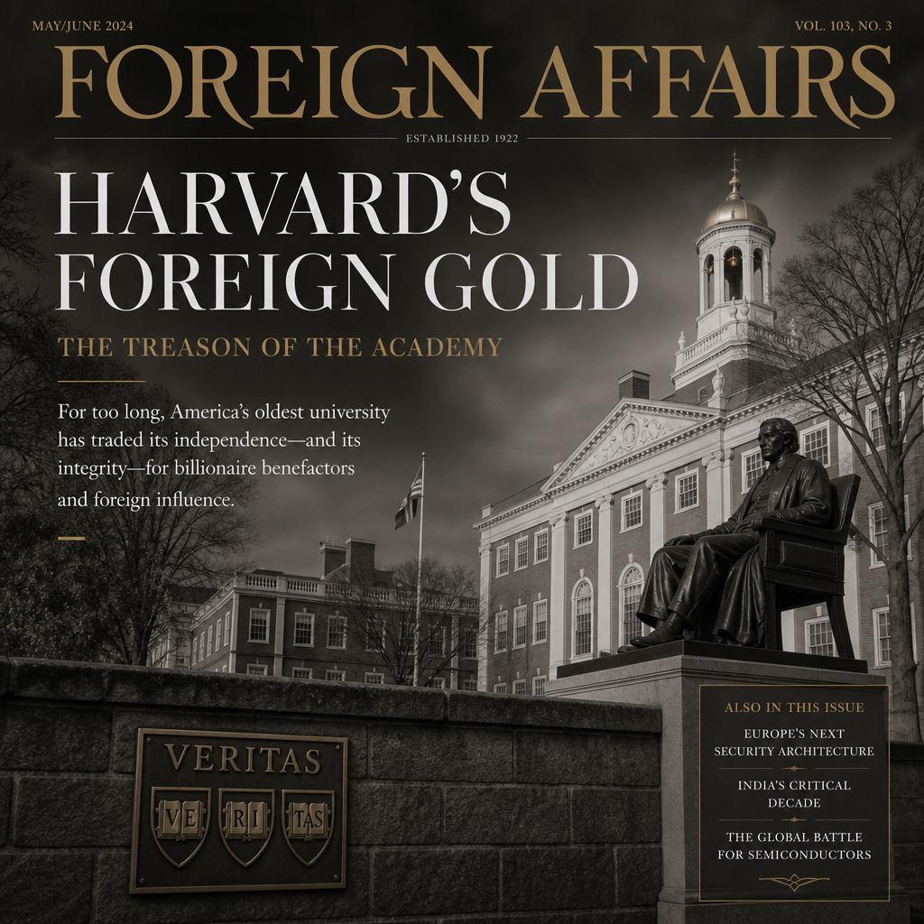 Harvard's Foreign Gold: The Treason of the Academy