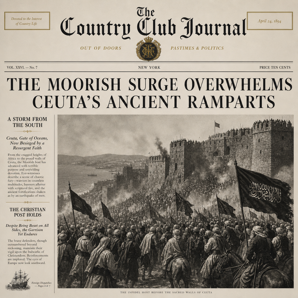 The Moorish Surge Overwhelms Ceuta’s Ancient Ramparts