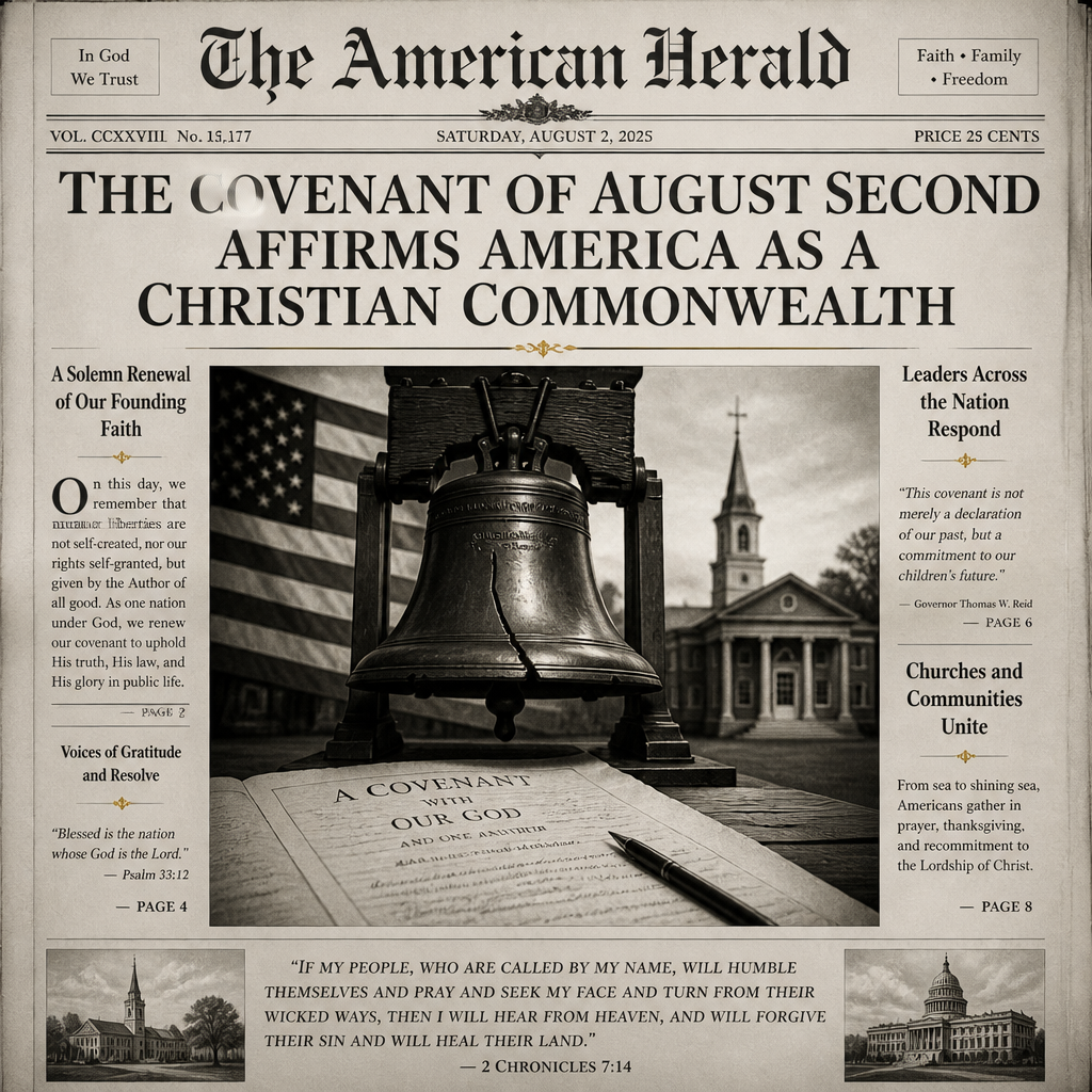 The Covenant of August Second Affirms America as a Christian Commonwealth