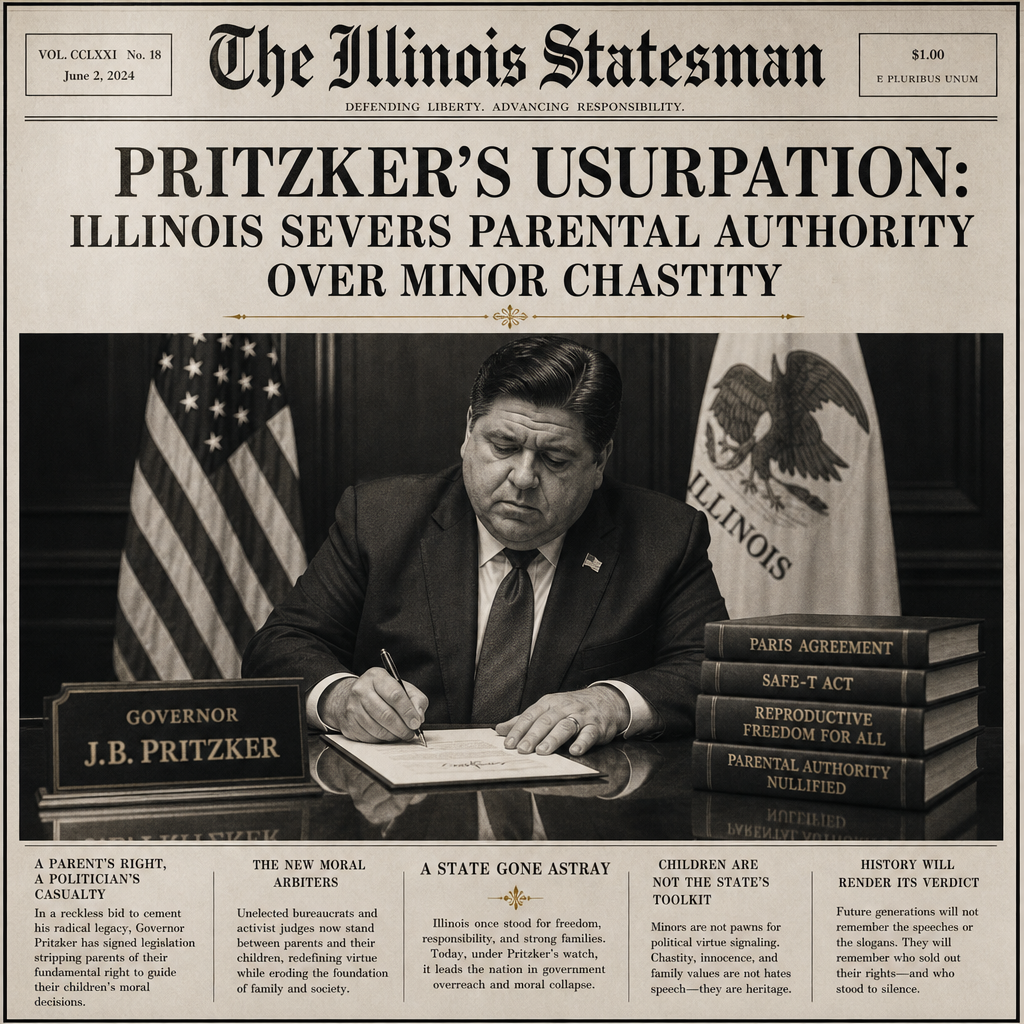 Pritzker's Usurpation: Illinois Severs Parental Authority Over Minor Chastity