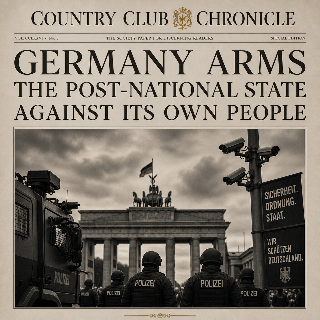Germany Arms the Post-National State Against Its Own People