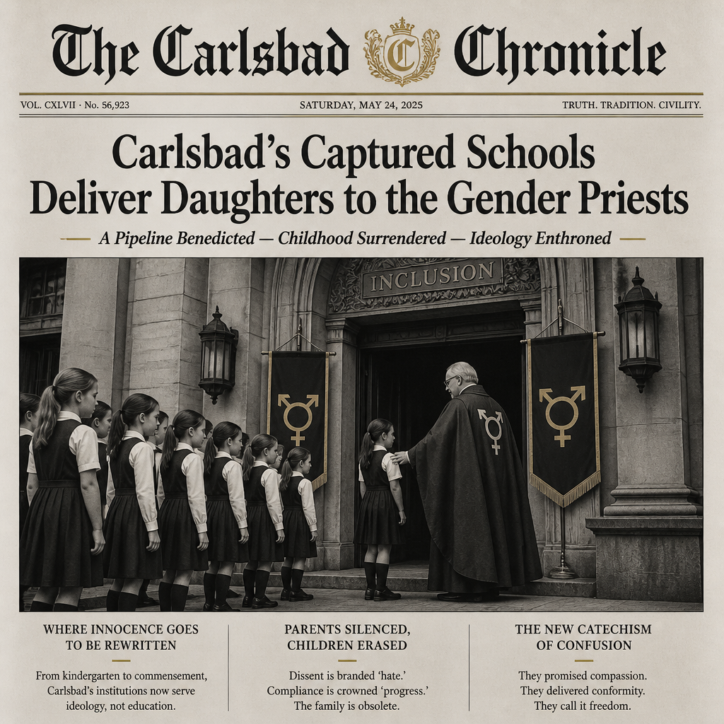 Carlsbad's Captured Schools Deliver Daughters to the Gender Priests
