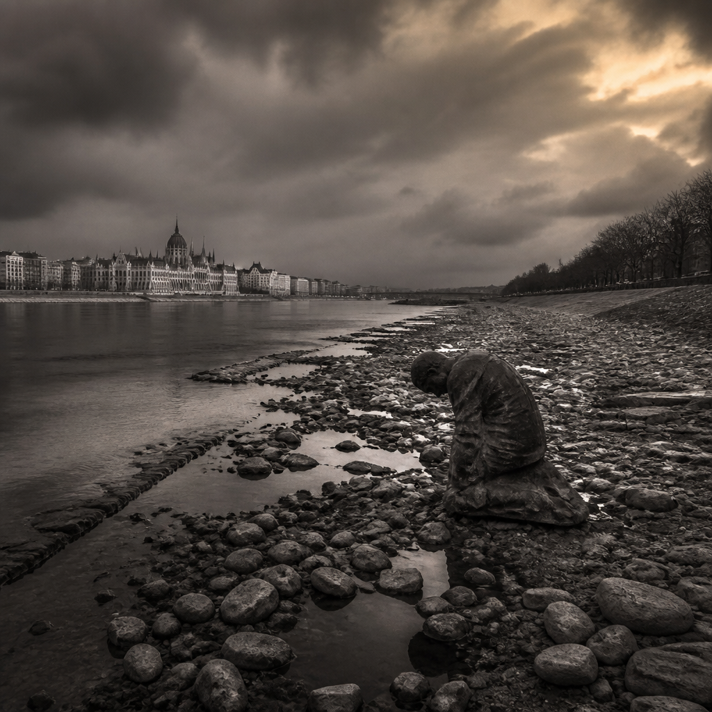 The Danube Recedes and Magyar Stands Exposed