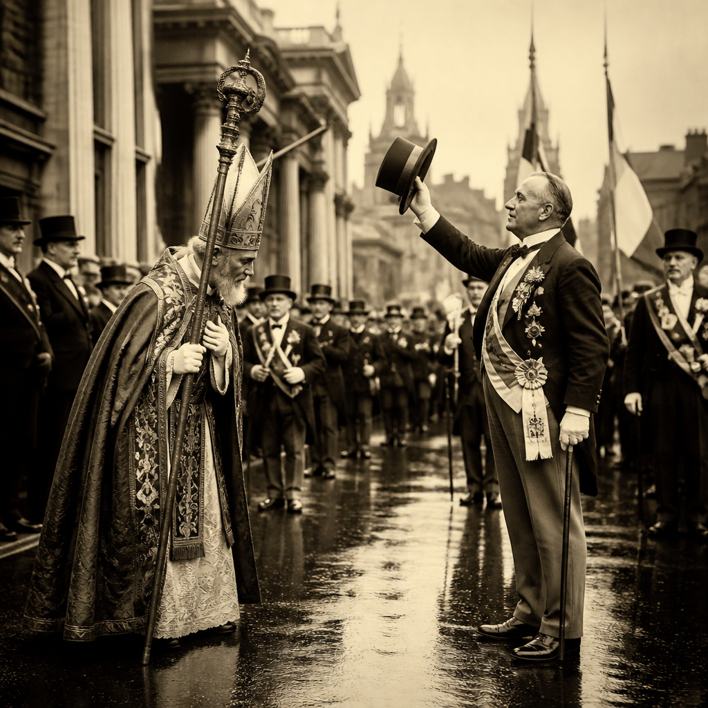 Ireland’s Calendar Captured: Saint Patrick Yielding to the Pride Procession